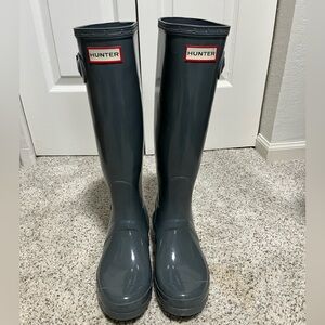 Tall Glossy Hunter Boots